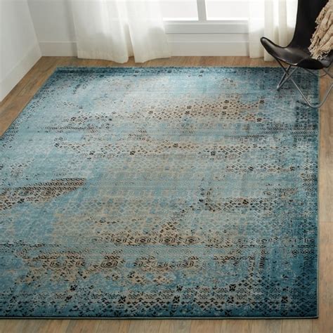 Nourison Karma Over-Dyed Distressed Vintage Abstract Area Rug