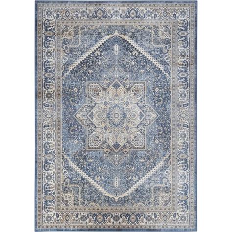 Nourison Vintage Kashan Persian Ivory Blue 6