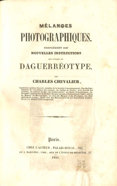 Nouvelles instructions sur l'usage du daguerréotype and mélanges photographiques. - Pugs guide to dating by gemma correll.
