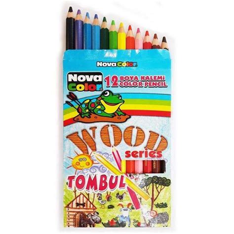 Nova Color Wood Seri Tombul Kuru Boya 12’li Set. 