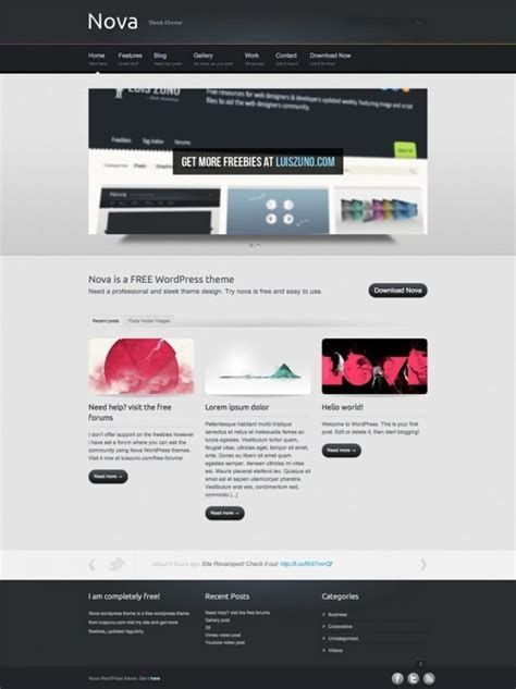 Nova wordpress theme - LUIS ZUNO