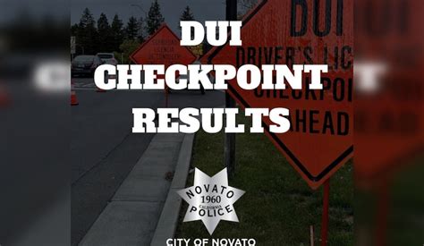 Novato dui checkpoint. Sutton. Sobriety Checkpoint - Route 4 & 19 near Flatwoods, in front of the Braxton County High School. From 8 PM to 2 AM on Thursday, March 14, 2024. CA. Alameda. Berkeley. DUI Checkpoint at Shattuck Avenue near Parker Avenue Berkeley, CA 94704 Near Bus stop. From 8 PM to 2 PM on Thursday, March 14, 2024. FL. 