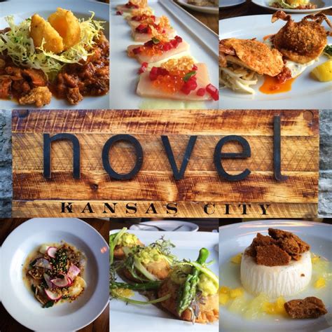 Novel restaurant kansas city. Apr 23, 2018 · A sampling of Novel's new cocktail menu. Fourteen day dry-aged Duroc rib chop with Great Northern beans, pickled Granny Smith apple and smoked apple butter. Grilled lamb chops with charred eggplant, cauliflower, cumin, cardamom and jalapeño at Novel. An 80-foot custom tile mural features animals like foxes and insects. 