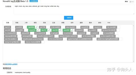 NovelAI tag在线生成器 KingGoo 鳗鱼是条狗 KG技术博客