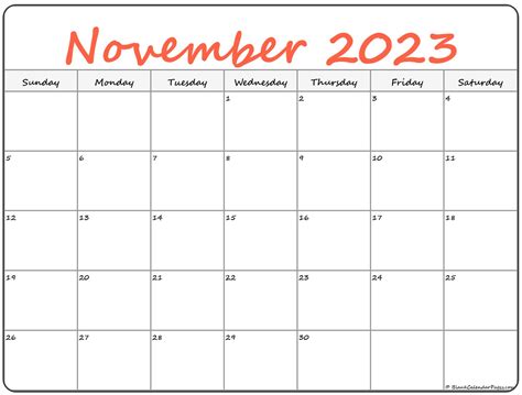 November 2023 Calendar Notes Get Calender 2023 Update