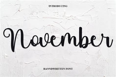 November Script Font