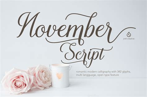 November Script on Behance