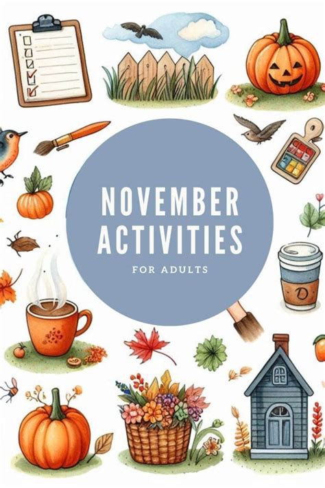 November activities for adults.  Perfect for celebrating with your team at ...