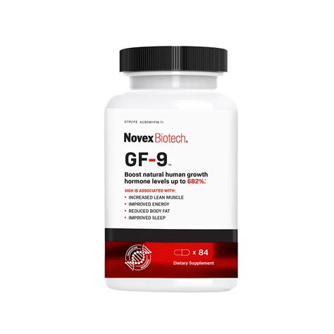 Novex biotech. Novex Biotech. GF-9 Dietary Supplement Capsules. 84.0ea. $59.99 $0.71 / ea. Online and store prices may vary. Extra 15% off $35 Sitewide with code EGG15 or Extra 20% off $50 code EGG20. Vitamin Angels will receive a donation with every purchases. 