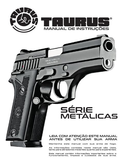 Novo Manual Das Pistolas Metálicas Taurus PDF PDF