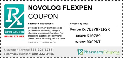 Novolog Flexpen Coupon. Novolog Flexpen. Coupon. Simply bring the coupon below to the pharmacy, and save on Novolog flexpen at CVS, Walgreens, Walmart, Safeway, Albertsons, Rite Aid, Target, Kroger, and many other drug stores! These coupons are free and can be used to save up to 80% on all medications. Use our Medication Pricing tool …. 