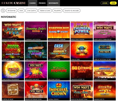 novomatic online casino list