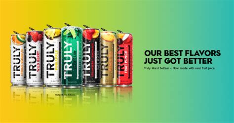 Now Made With Real Fruit Juice - Truly Hard Seltzer