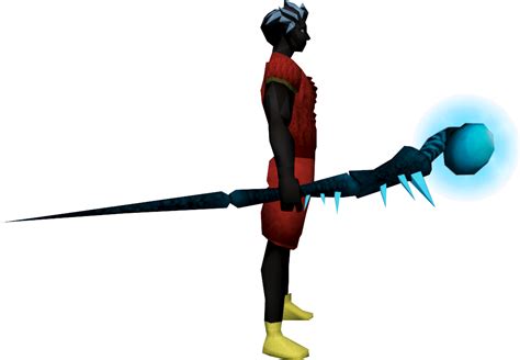 The ice-dyed noxious staff is made by dyeing a noxious staff with ice dye. This process is irreversible, and the dyed version is untradeable. It has the same combat bonuses and degrade/repair mechanics as the regular noxious staff: it degrades to a broken state after 60,000 charges of combat (but loses 2 charges per hit) but can be repaired at Bob in Lumbridge, or at an armour stand.. 