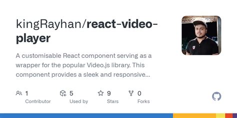 Npm react video js.  This component provides a sleek and responsive video player with ...