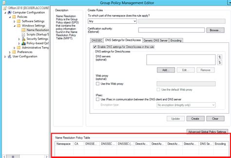 Nrpt registry location.  Direct Access (DA) DNS servers setting.  DA Query IPsec Aug 31,...