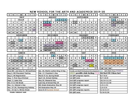 Nsaa Calendar