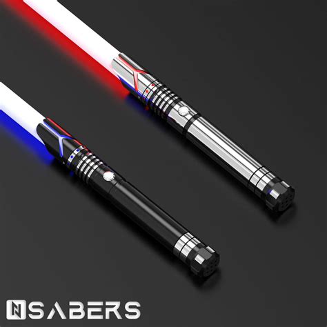 Nsabers. From $222.00 $427.00. Shop Neopixel Lightsabers from Nsabers and experience the finest custom lightsabers available. From durable blades and amazing sound effects to super bright LEDs and quality craftsmanship, these lightsabers are built for battle. To create a quality lightsaber that is safe and easy to use for entertainment and cosplay. 