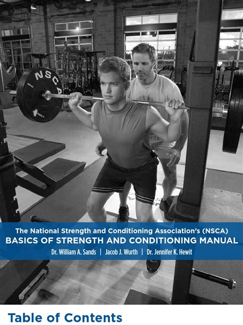 Nsca basics of strength and conditioning manual. - Legende von paul & [und] paula..