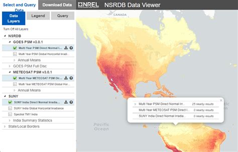 Nsrdb weather data.  When you submit a query, it lists all NSRDB weather files availab...