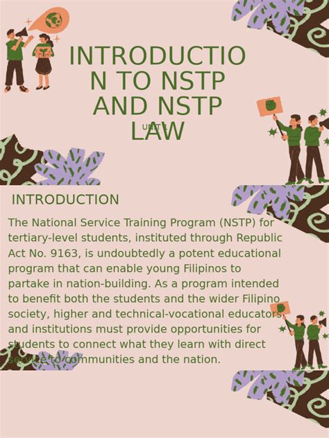 Nstp cwts book pdf.  Padilla.  Coverage of the NSTP Law .  It discusses the...