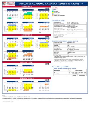 Ntu Academic Calendar