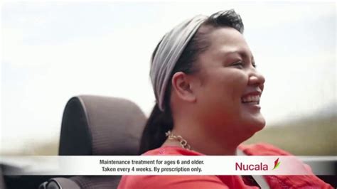 Nucala commercial. NUCALA (mepolizumab for injection) is a prescription medicine used in addition to other asthma medicines to treat adults, adolescents (12-17 years of age), and children (6-11 years of age) with severe eosinophilic asthma, whose asthma is not controlled with their current asthma 
