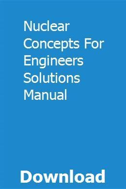 Nuclear concepts for engineers solutions manual. - Fondements de l'éducation bilingue et du bilinguisme de colin baker.