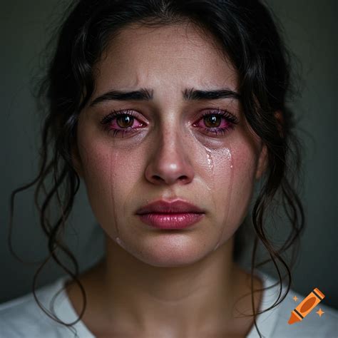 Nud woman crying. .  ...