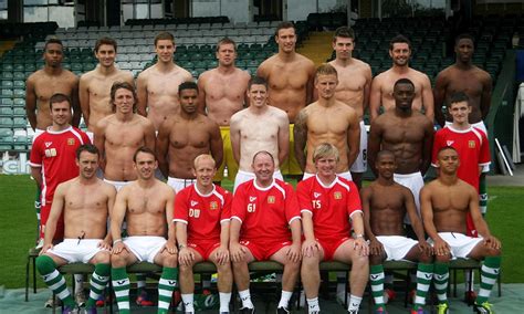 Nude girls in football stuff. .  ...