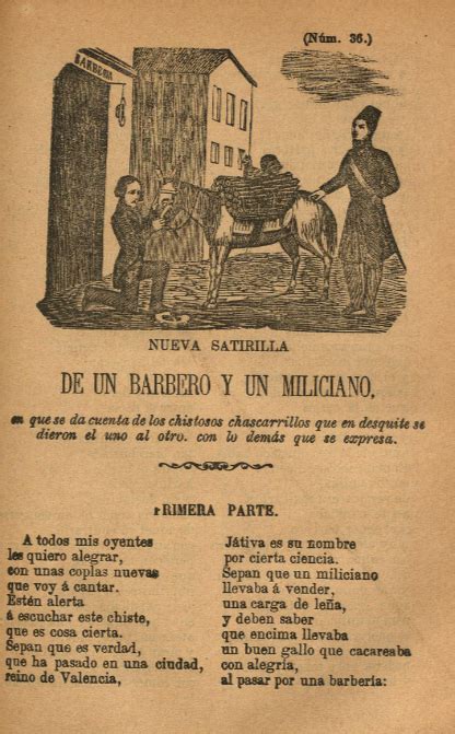 Nueva satirilla de un barbero y un miliciano. - Manuale di riferimento gregg edizione canadese.