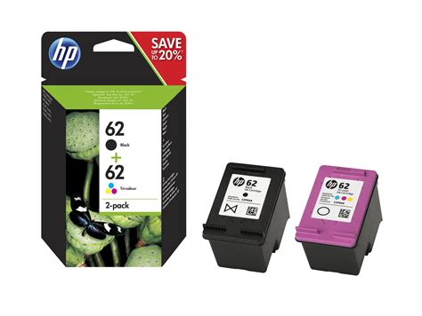 Nuevo paquete de 2 cartuchos de tinta HP 62 negro + tricolor (N9H64FN …