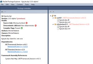 Nuget package target multiple frameworks. .  ...