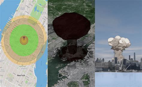 Nukemap 3d remake.  It was created by Alex Wellerstein, a historian of science...