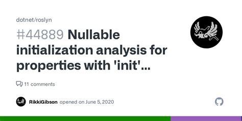 Nullable initialization analysis for properties with