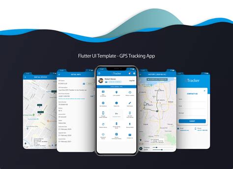 Nulled Flutter UI Template GPS Tracking App free download Themes