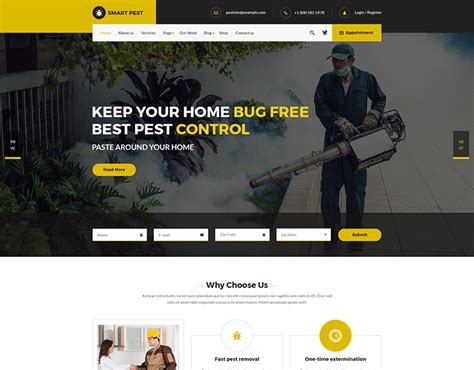 Nulled Smart Pest Control Multipurpose Html Template Free Download Themes Download