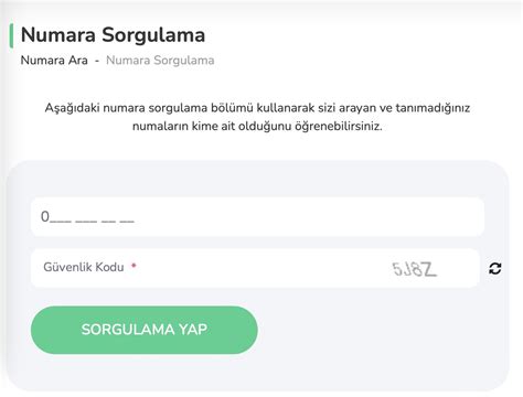 Numaradan İsim Sorgulama  Gerekli Siteler. 