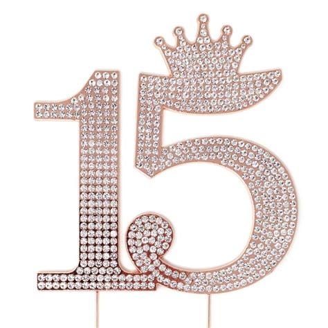 Number 15 Quinceanera Rhinestone Princess Crown …