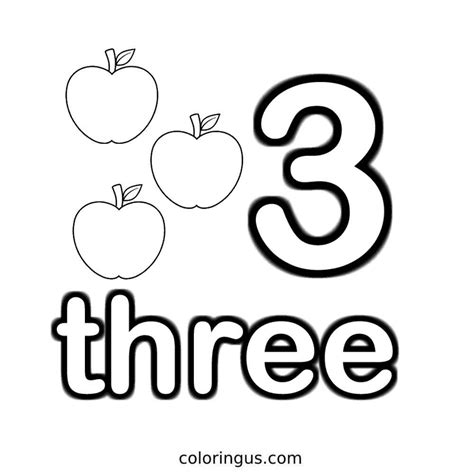 Number 3 Coloring
