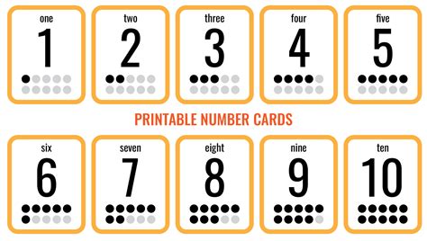 Number Cards 0 10 Free Printable