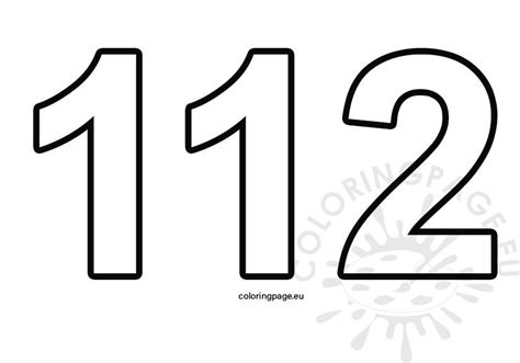 Number Coloring Pages 112 Educative Printable