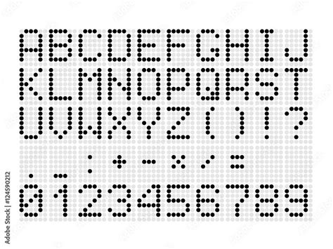 Number Dot Font