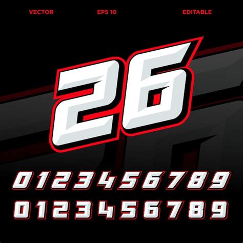 Number Font Style Text Effect and Logo Design Font