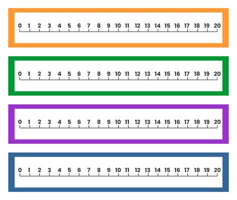 Number Line To 20 Printable