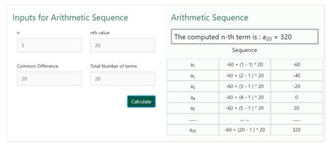 Number Sequence Calculator