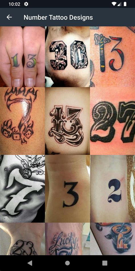 Number Tattoo Designs APK for Android Download