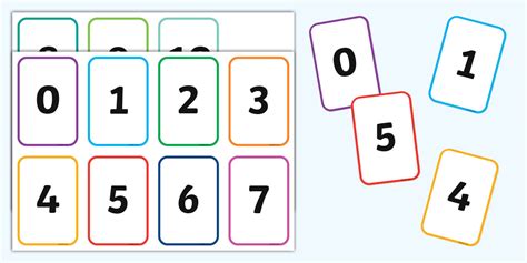 Number Templates 1 To 10 Number Cards Teaching Resource