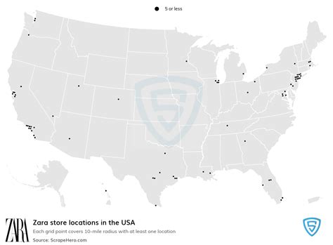 Number of Zara locations in the USA in 2024 ScrapeHero