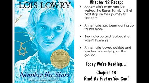 Number the Stars Chapter 13 Read Aloud YouTube